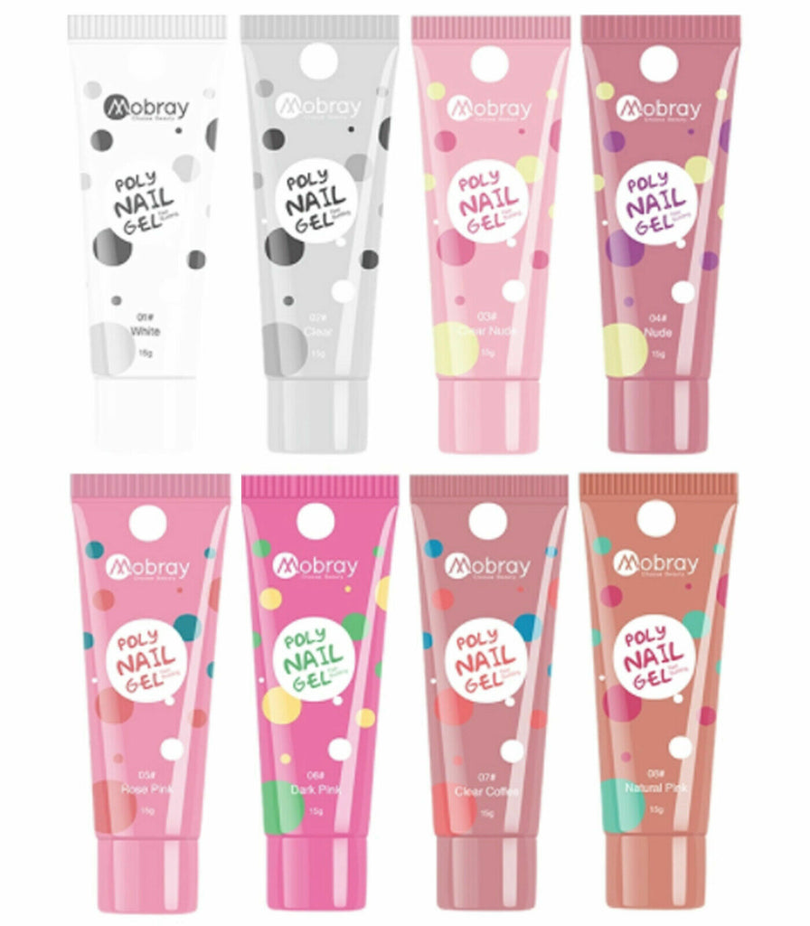 Mobray Poly Builder Gel 15g (PINK TUBES)