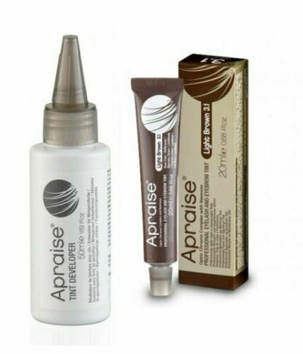 Apraise Light Brown Tint 20ml  + AP Developer 50ml with Free ~Shipping