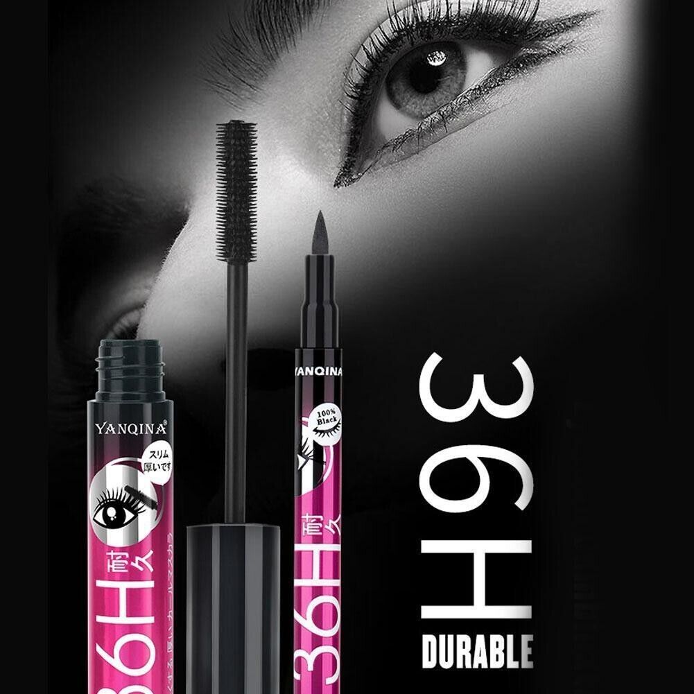 YANQINA 36 H Eyeliner 2 in 1 Mascara Special offers