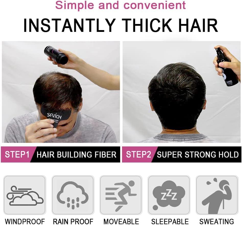 Sevich Hair Fibres 40g - Dark Brown