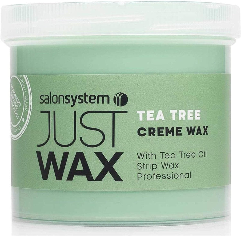 Salon System Just Wax Tea Tree Cream Wax with Natural Antiseptic Tea Tree 450g