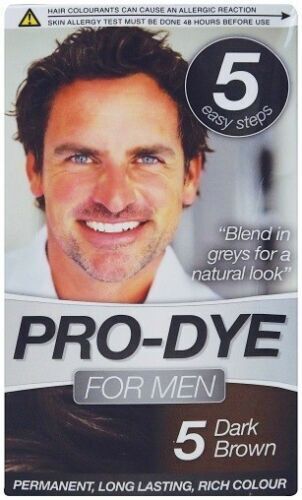 Glamorize Pro Dye Creme Colour Hair Dye for Men Shade, 5 - Dark Brown