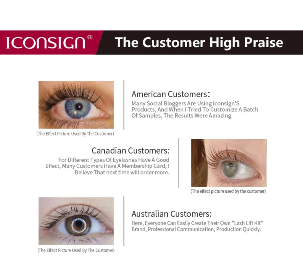 Complete Lash Lift Perming Eyelash Extension Kit iconsign Orignal, Tint Kit