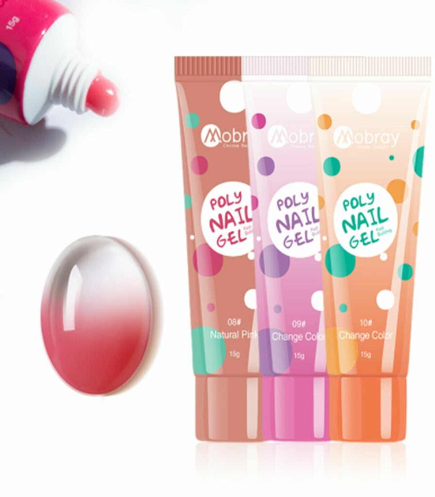 Mobray Poly Builder Gel 15g (PINK TUBES)