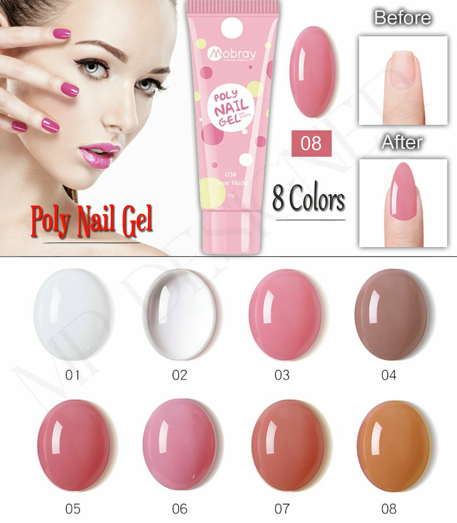 Mobray Poly Builder Gel 15g (PINK TUBES)