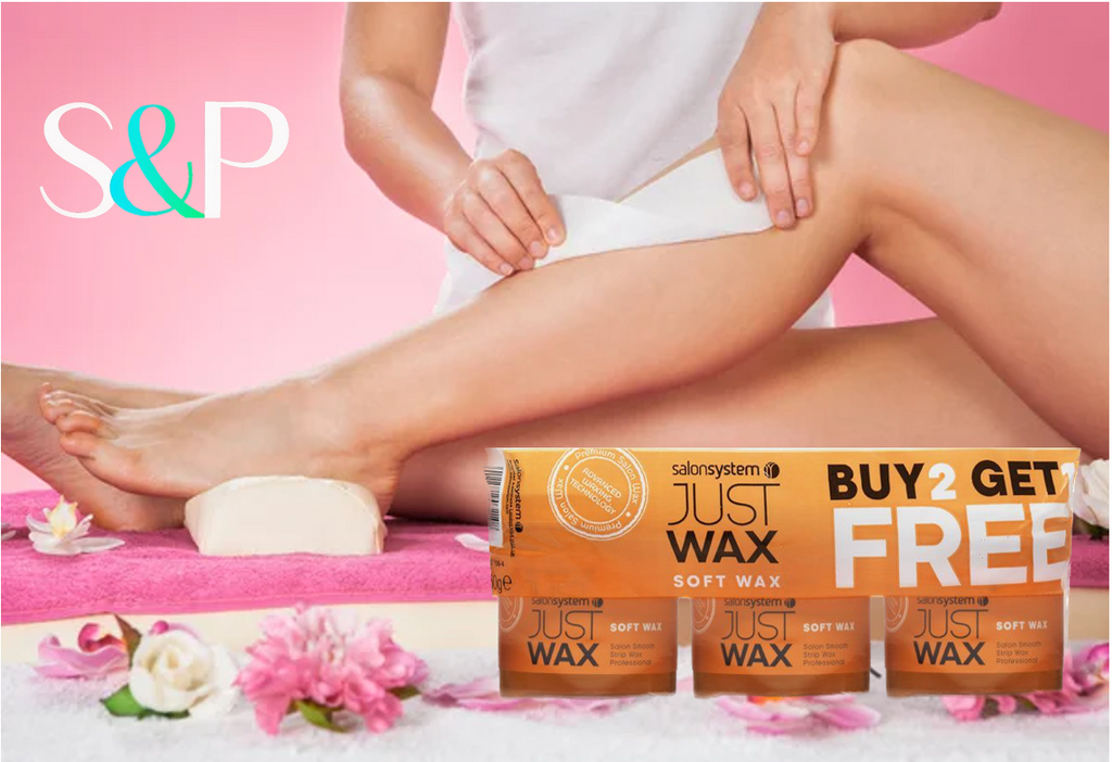 Salon System Just Wax Traditional High Performance Soft Wax for Sensitive Skin 450g, 3 Pack