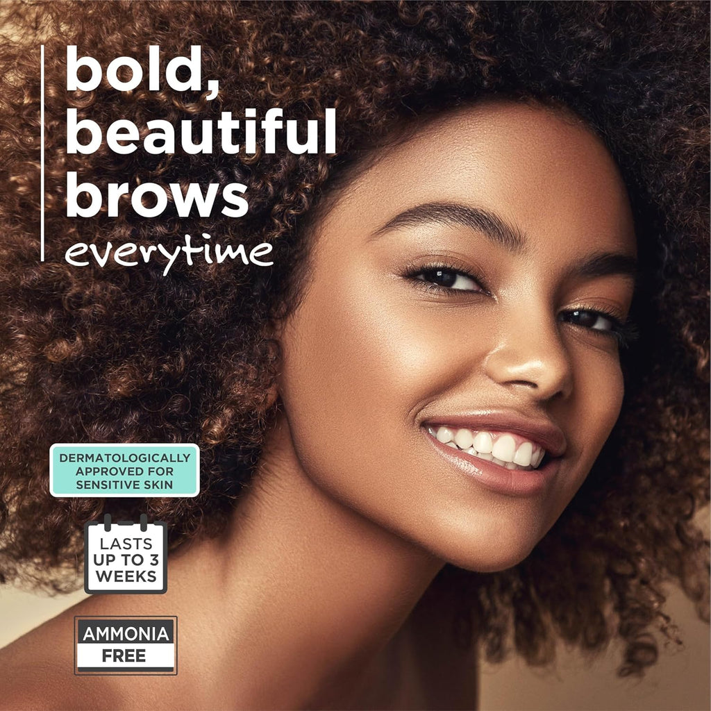 Julienne Brow Tint Kit Sensitive - Dark Brown full kit