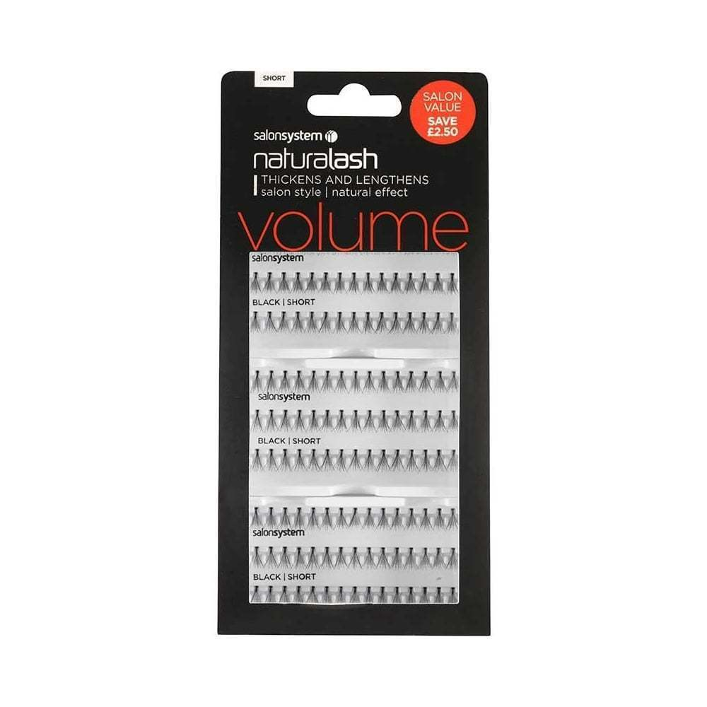 Salon System Salon Value Individual Lashes Black Short