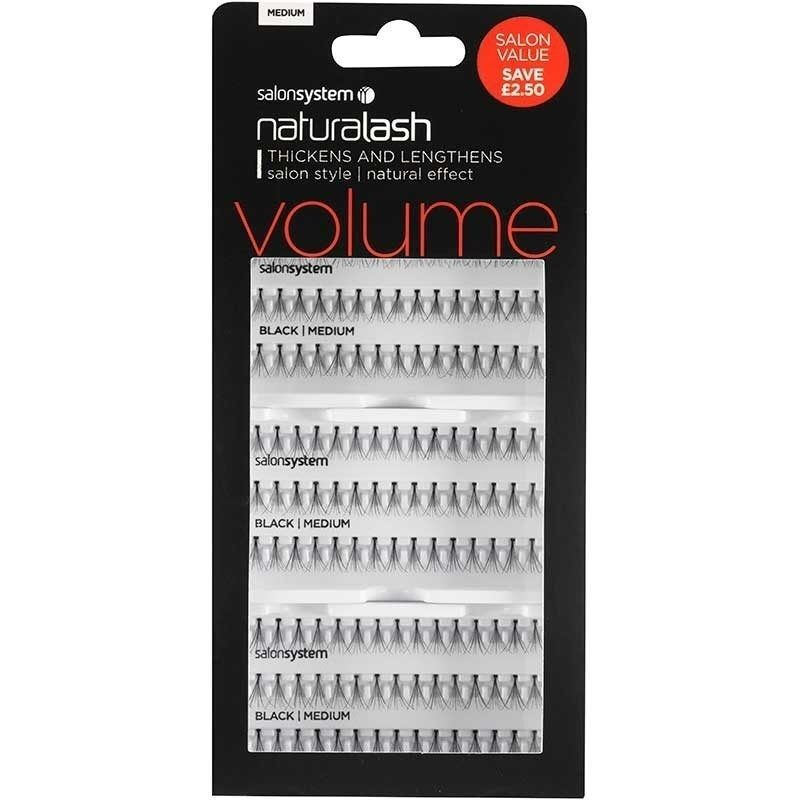 Salon System Salon Value Individual Lashes Black Medium