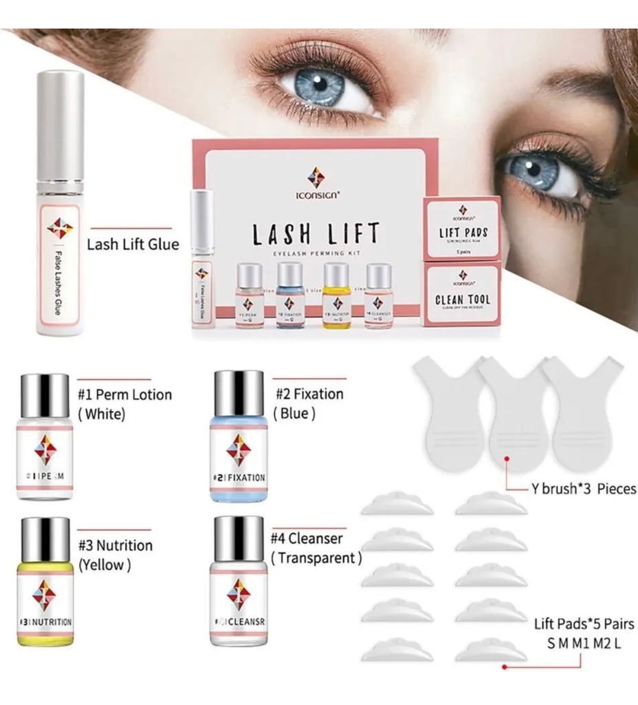Complete Lash Lift Perming Eyelash Extension Kit iconsign Orignal, Tint Kit