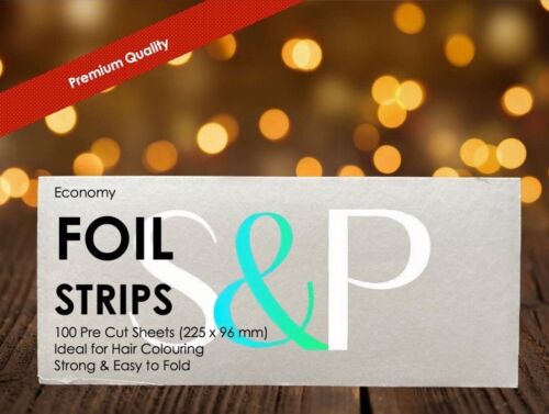 Pre Cut Foil Strips x 100 Large   For Hair Coloring, Tinting & Dyes SPECIAL OFFERS