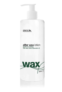 Strictly Professional After Wax Lotion With Tea Tree & Peppermint Oil 500ml  and Aloe Vera & lavender oil, Pre Wax gel more