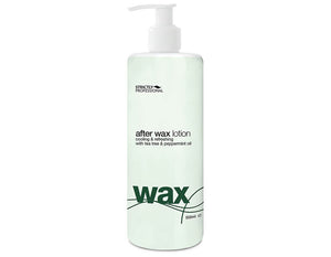 Strictly Professional After Wax Lotion With Tea Tree & Peppermint Oil 500ml  and Aloe Vera & lavender oil, Pre Wax gel more