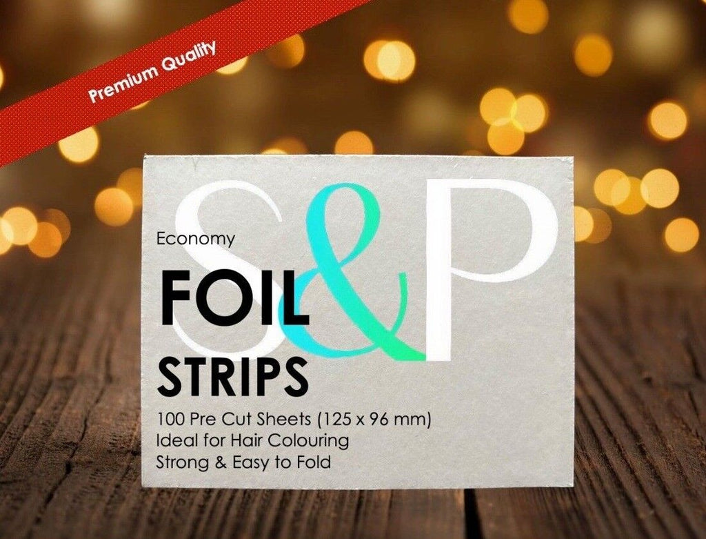 Pre Cut Foil Strips x 100 Short For Hair Coloring, Tinting & Dyes UK STOCK