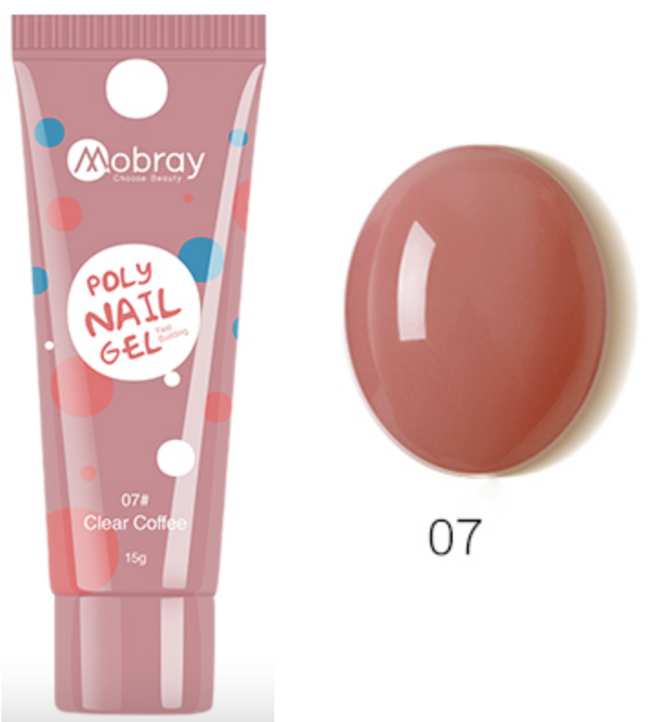 Mobray Poly Builder Gel 15g (PINK TUBES)