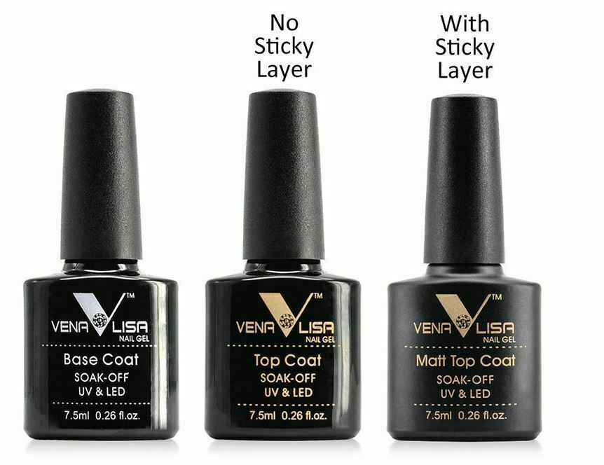 Venalisa Top / Base / Matte Top Coats 7.5ml